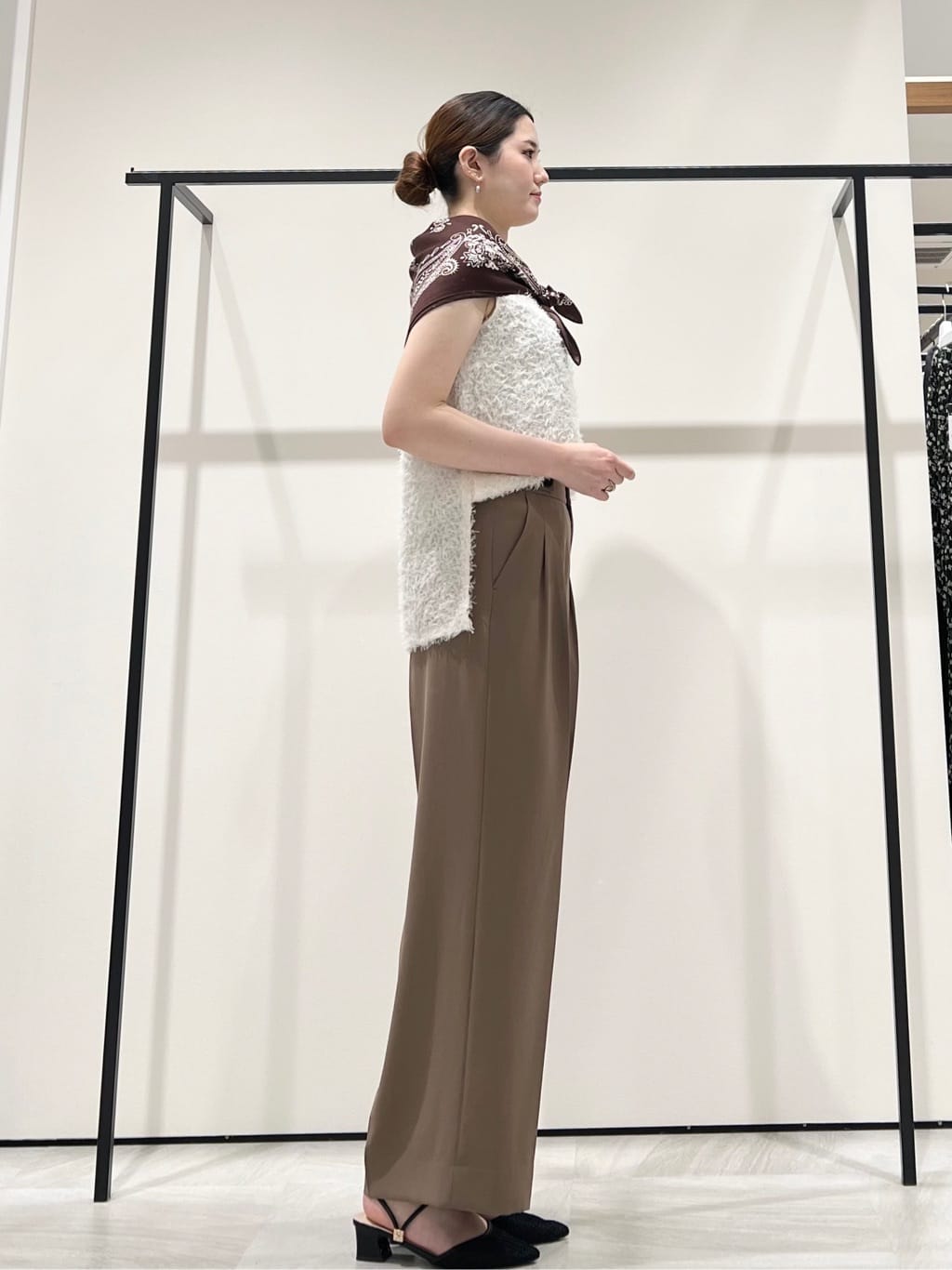 T.Kさんの「INDIVI｜【インナーとしても活躍！】フリンジジャカードチュニック」を使ったコーディネート