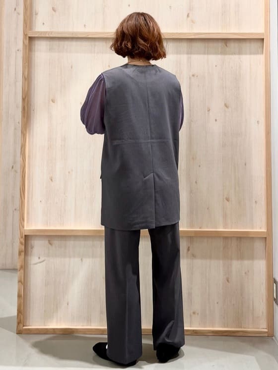 nakoさんの「THE SHOP TK｜ノーカラージレ【セットアップ可/洗濯機OK】」を使ったコーディネート