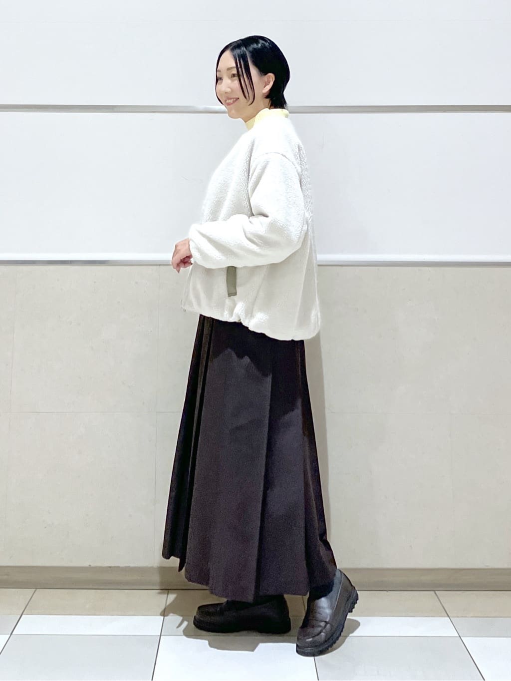 eriko さんの「Dessin｜【2WAY】リバーシブルタフタボアアウター」を使ったコーディネート