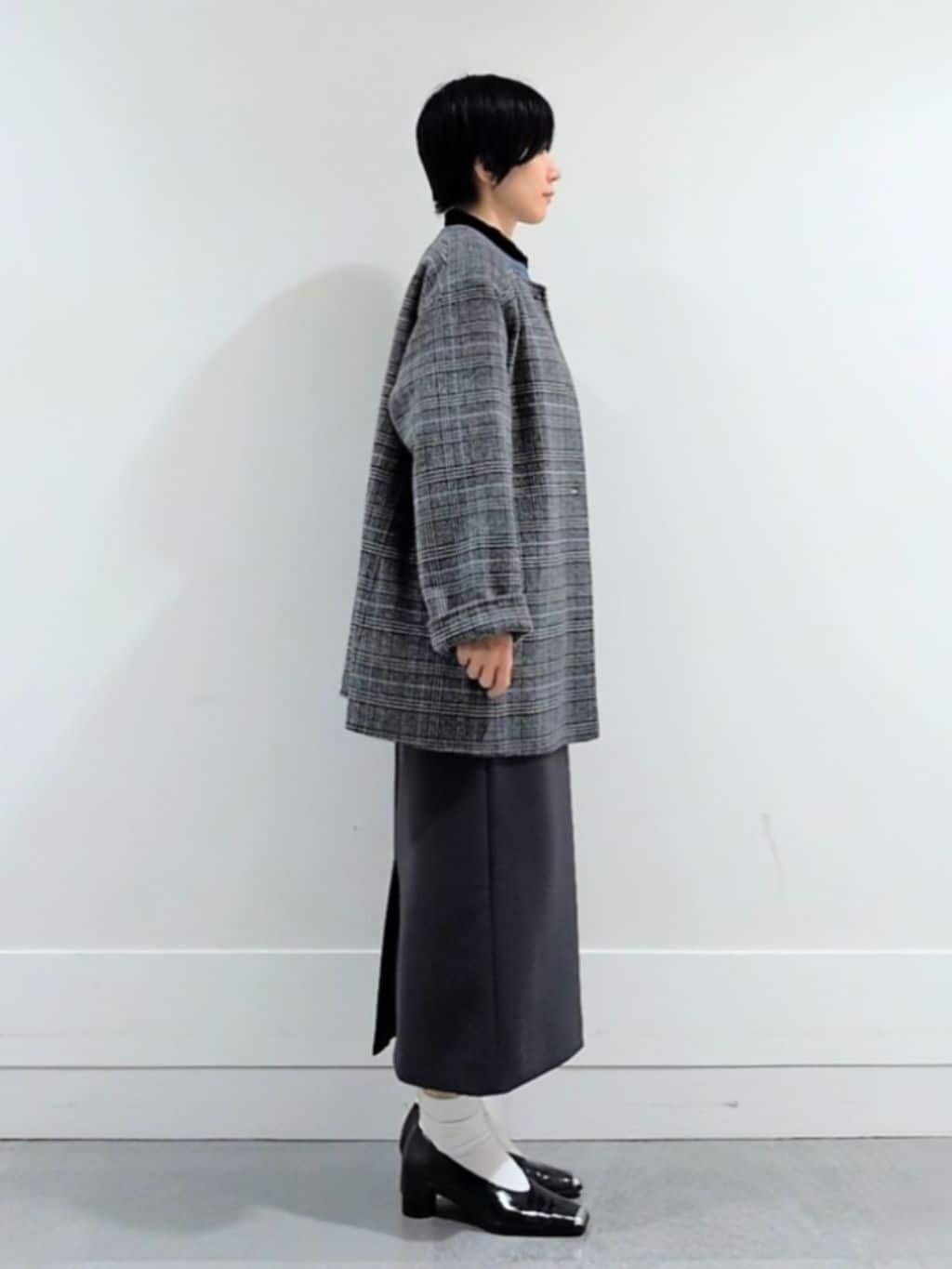 ミズタさんの「UNTITLED｜【ミディ丈/軽やか】セミラグランリバー コート」を使ったコーディネート