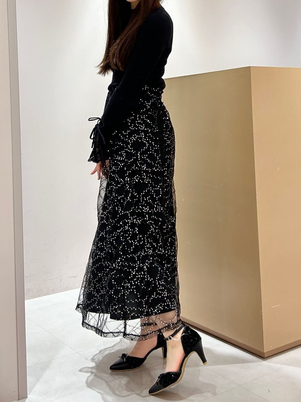 takeさんの「ESPERANZA｜スパンコールセパレートパンプス」を使ったコーディネート
