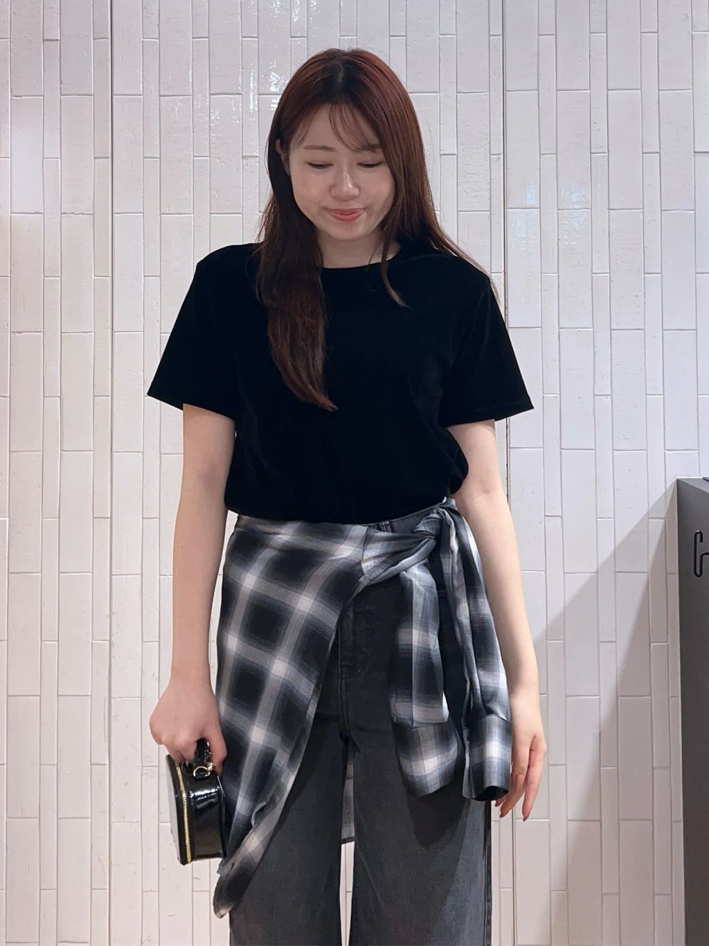 Risaさんの「OPAQUE.CLIP｜オンブレチェックシャツ【洗濯機洗い可】」を使ったコーディネート
