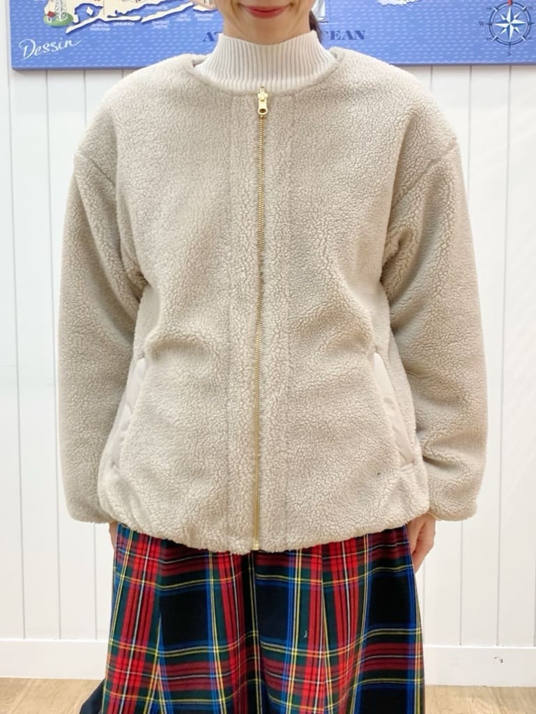 yoshiさんの「Dessin｜【2WAY】リバーシブルタフタボアアウター」を使ったコーディネート