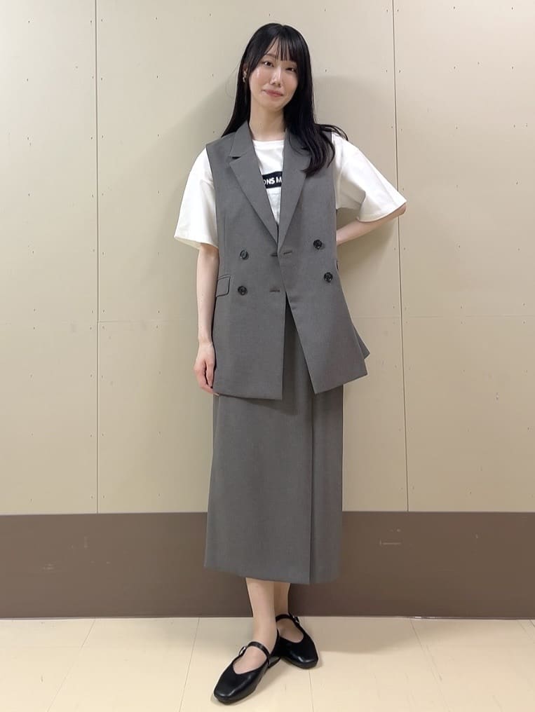 sechiさんの「UNTITLED｜【セットアップ可/洗える】スラブテーラードカラージレ」を使ったコーディネート