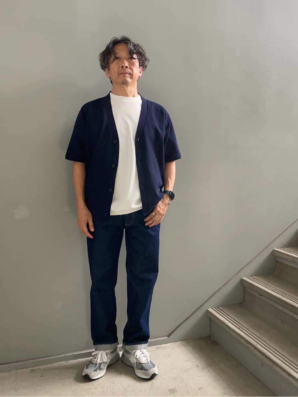 デザイナーTAKEman さんの「TAKEO KIKUCHI｜【抗菌防臭／5サイズ展開】ハイゲージポンチ Tシャツ」を使ったコーディネート