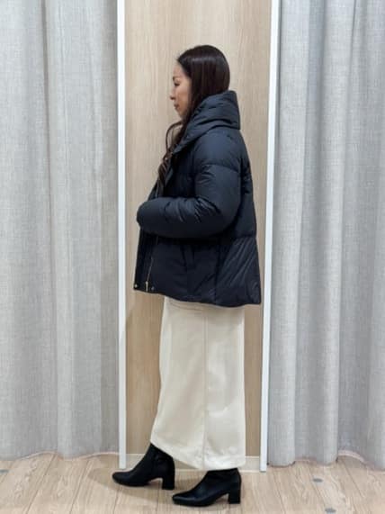 sachiさんの「grove｜【名品アウター／800FP・多機能】つつまれダウンショート」を使ったコーディネート