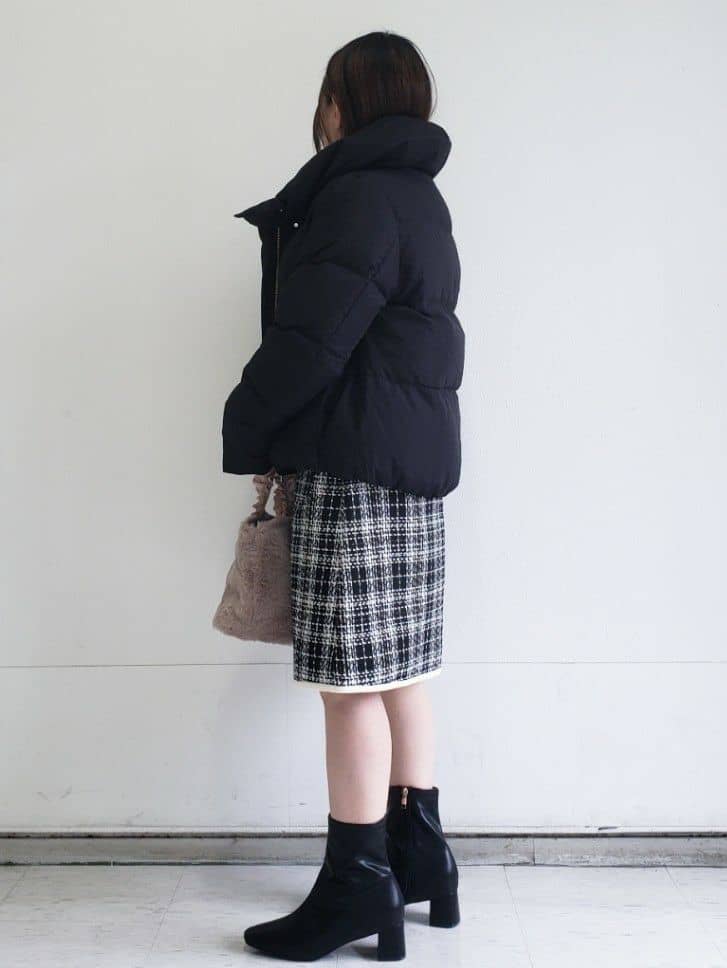 Riaさんの「index｜KAWADAダウンショートコート【撥水／洗濯機OK／静電気防止裏地】《XS～LL》」を使ったコーディネート