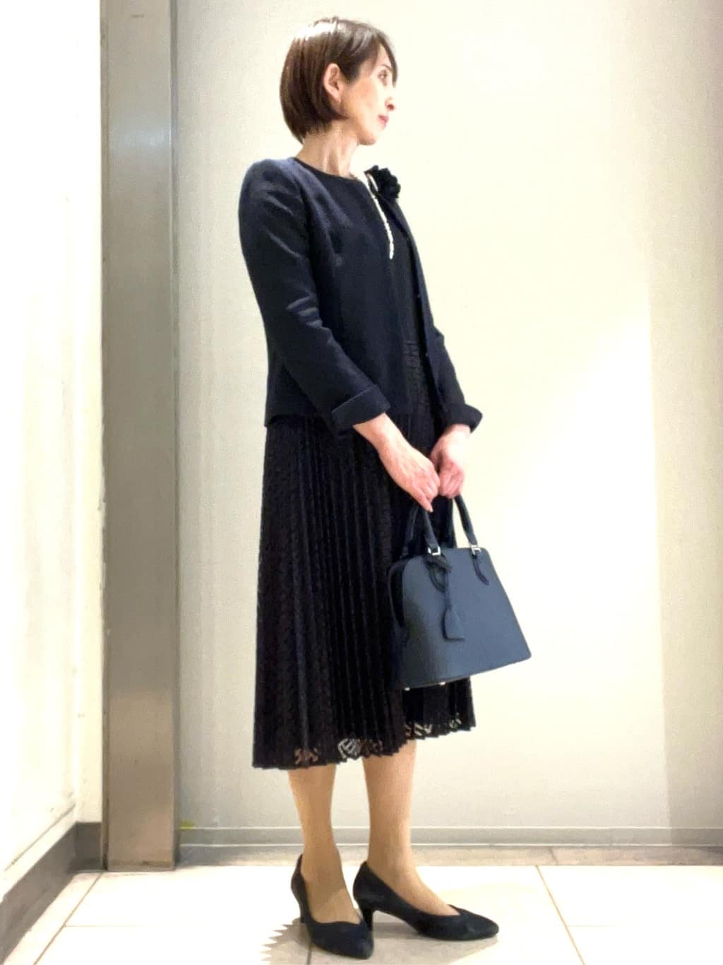 TOMOMIさんの「Reflect｜【SS-4Lサイズ／フォーマル／セットアップ可】ツイードジャケット」を使ったコーディネート