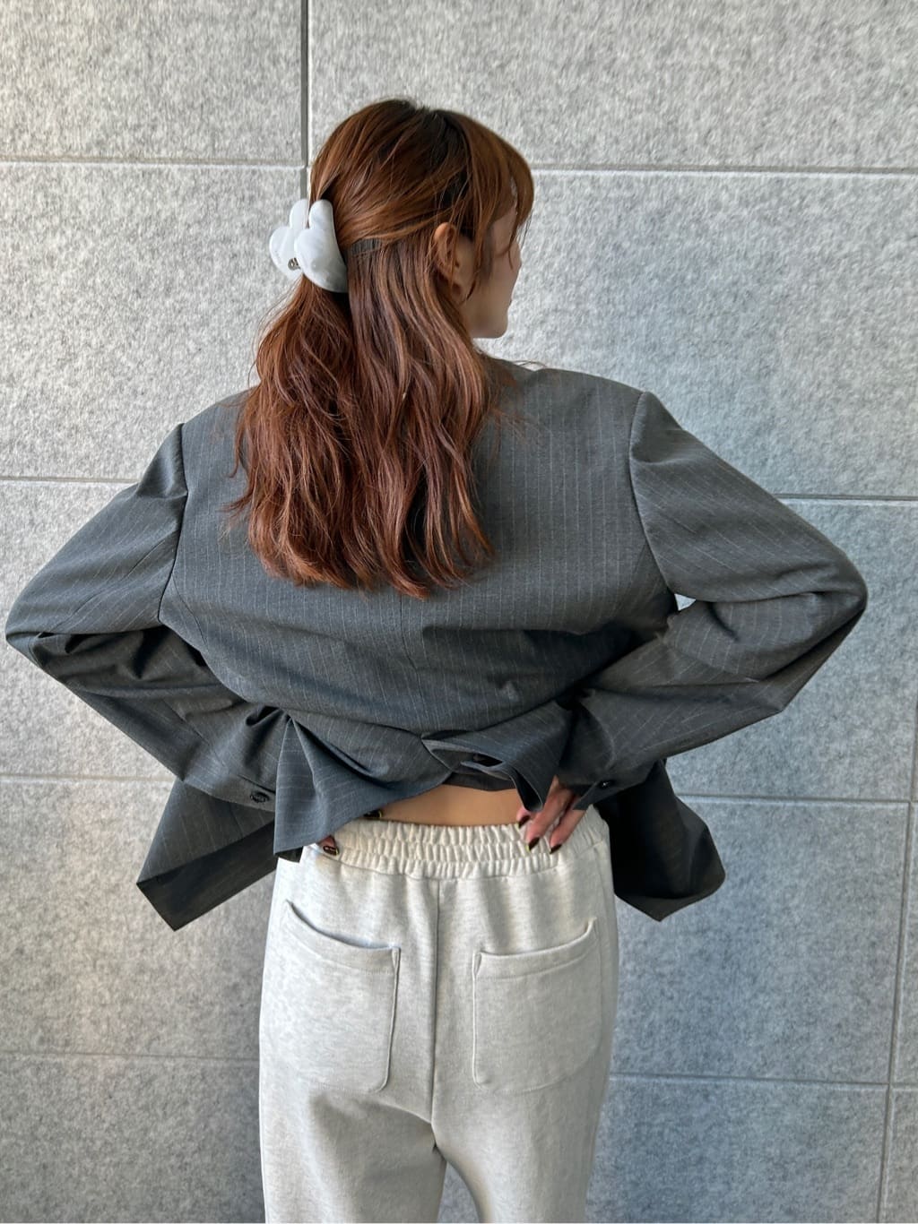 harunaさんの「CODE A｜【Re】ribbon sweat pants」を使ったコーディネート
