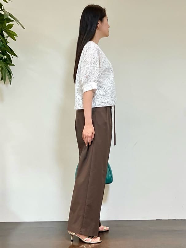 カレンさんの「UNTITLED｜ライトダブルリングネックレス」を使ったコーディネート