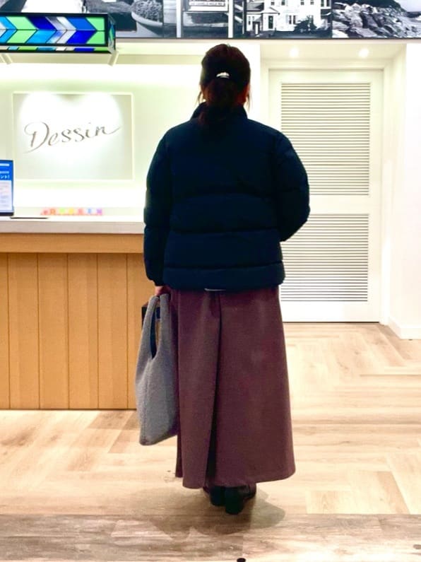 rinさんの「Dessin｜【洗える】ペイント風刺繍入り配色ラインニット」を使ったコーディネート