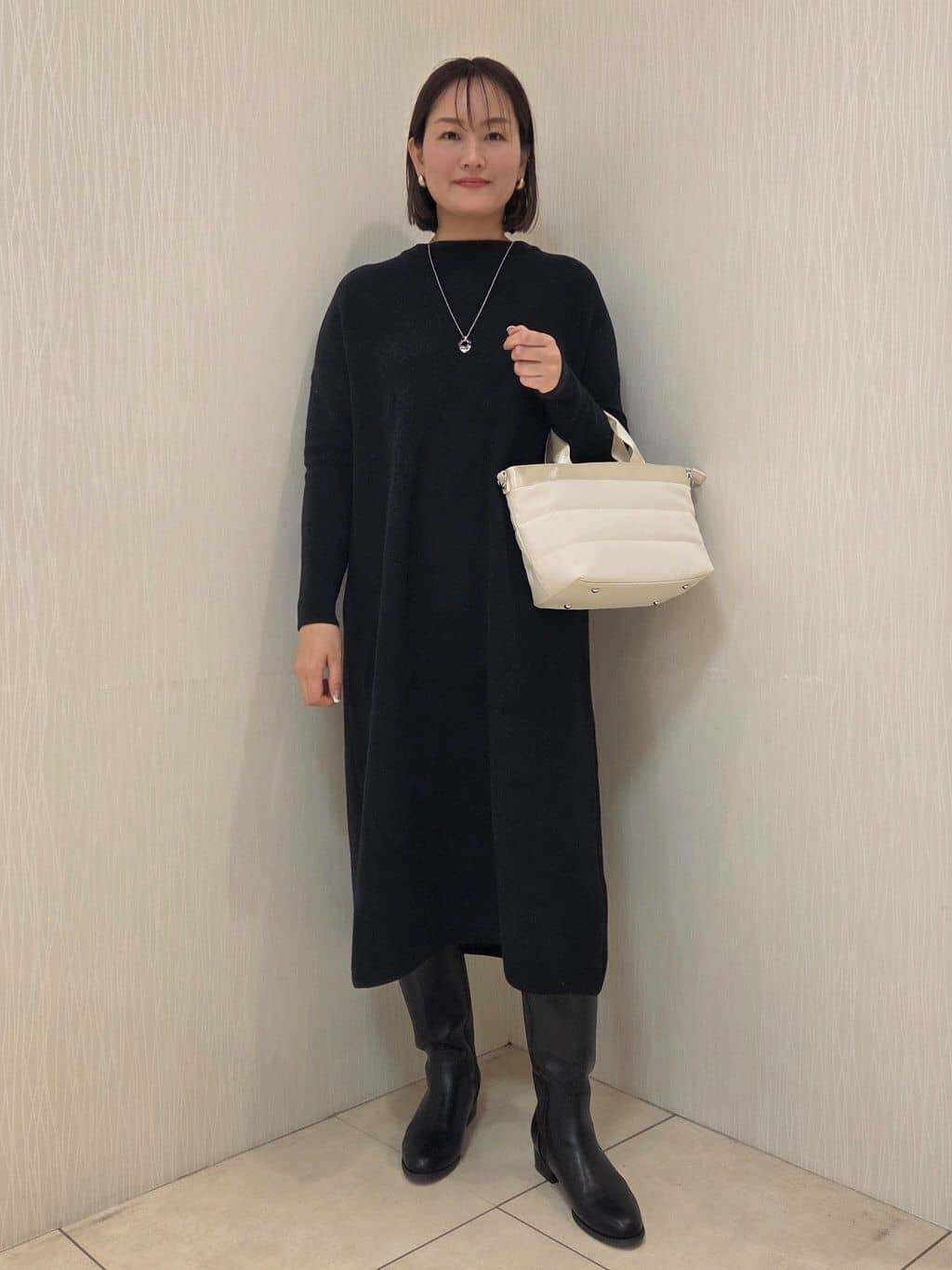 naokoさんの「UNTITLED｜【軽アウター/ミドル丈】ウールニットコーディガン」を使ったコーディネート