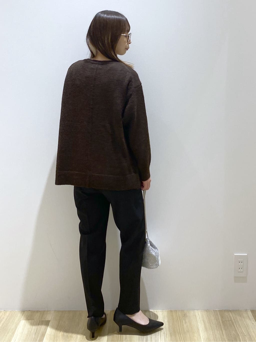 えりさんの「OPAQUE.CLIP｜リラクシークルーネックニット【洗濯機OK】」を使ったコーディネート
