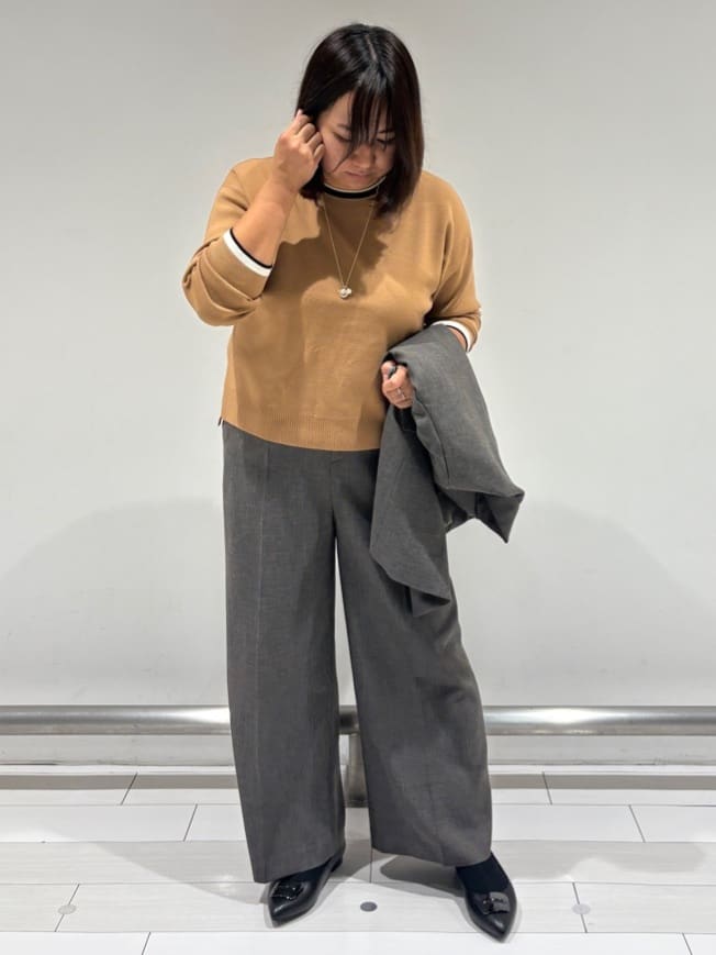 SAEさんの「Reflect｜【単品使いOK◎／セットアップ可】リラクシーメランジワイドパンツ」を使ったコーディネート