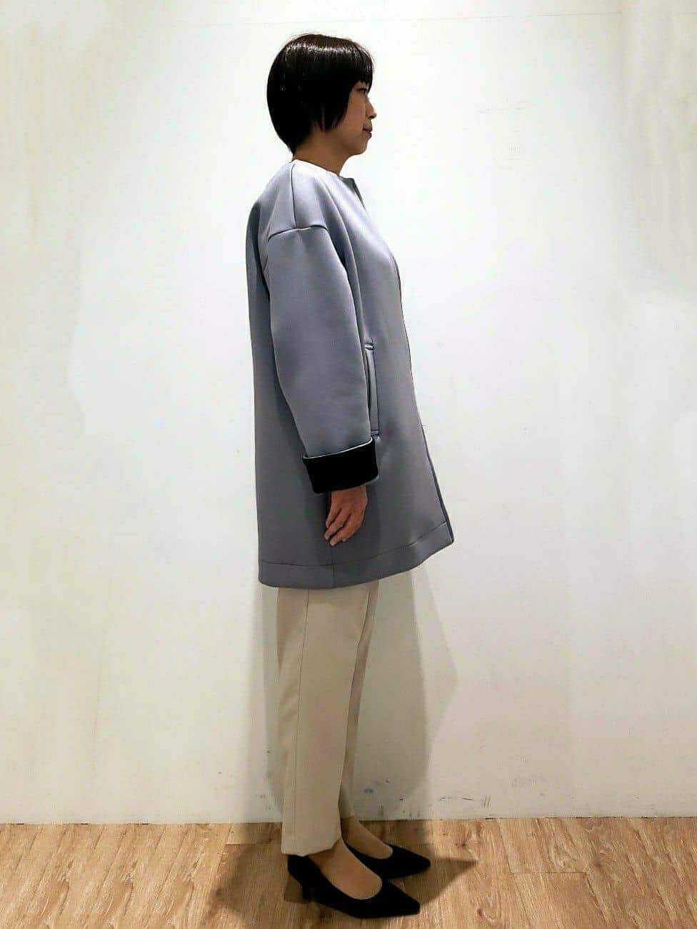 SHIMAKOさんの「OPAQUE.CLIP｜◆《SS-LLsize》美脚ストレッチイージーテーパードパンツ【洗濯機洗い可】」を使ったコーディネート