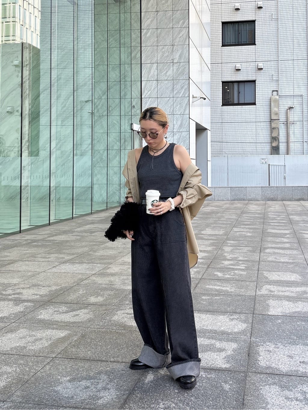 kotakiさんの「INDIVI｜Timeless｜ビッグポケットフォルムシャツ」を使ったコーディネート