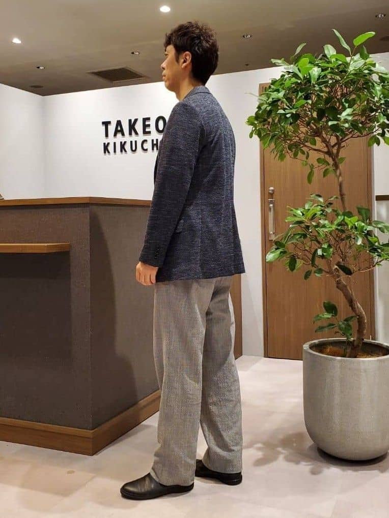 ishidaさんの「TAKEO KIKUCHI｜【尾州織】リネンブレンド メッシュ ジャケット」を使ったコーディネート
