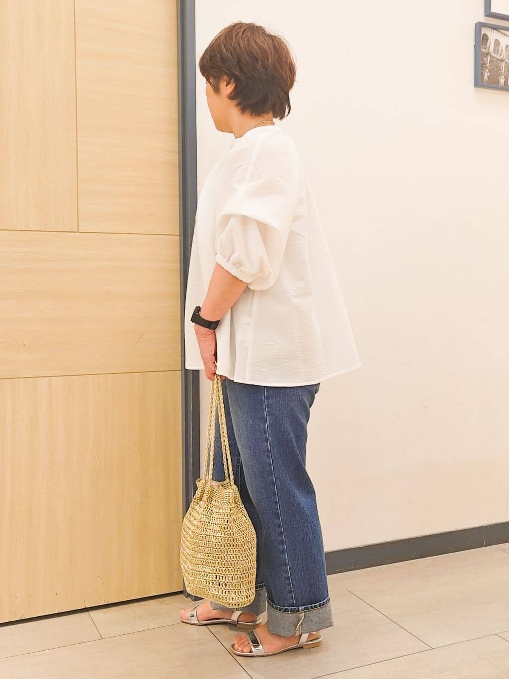 むぅポンさんの「grove｜【Lee&times;grove別注】STRAIGHT DENIM PANTS」を使ったコーディネート