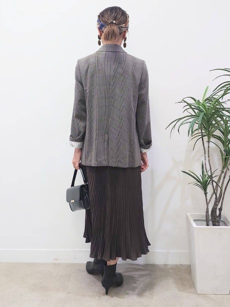 MUTSUKOさんの「UNTITLED｜【セットアップ可】ウールライク ダブルブレストジャケット」を使ったコーディネート