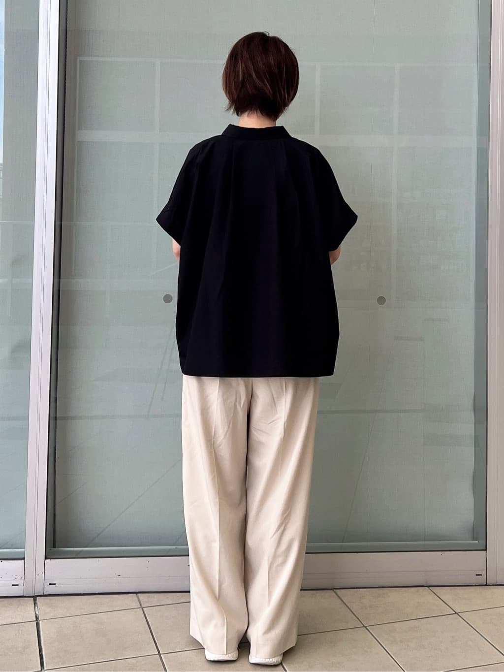 yo-koさんの「OPAQUE.CLIP｜《andGIRL掲載》リラクシーシャツ【洗濯機洗い可】」を使ったコーディネート