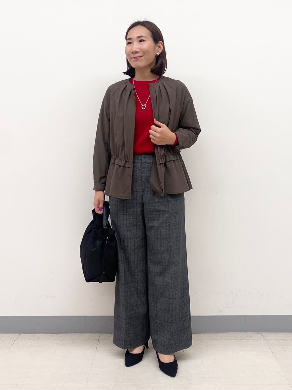 YUKARIさんの「INDIVI｜【洗える／選べる8色】トーンアップニット」を使ったコーディネート