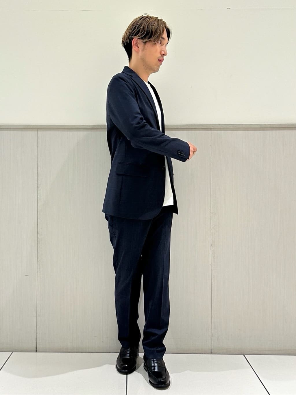 tomoyaさんの「THE SHOP TK｜CARREMAN／キャリーマンTRジャケット【セットアップ可/洗濯機OK】」を使ったコーディネート
