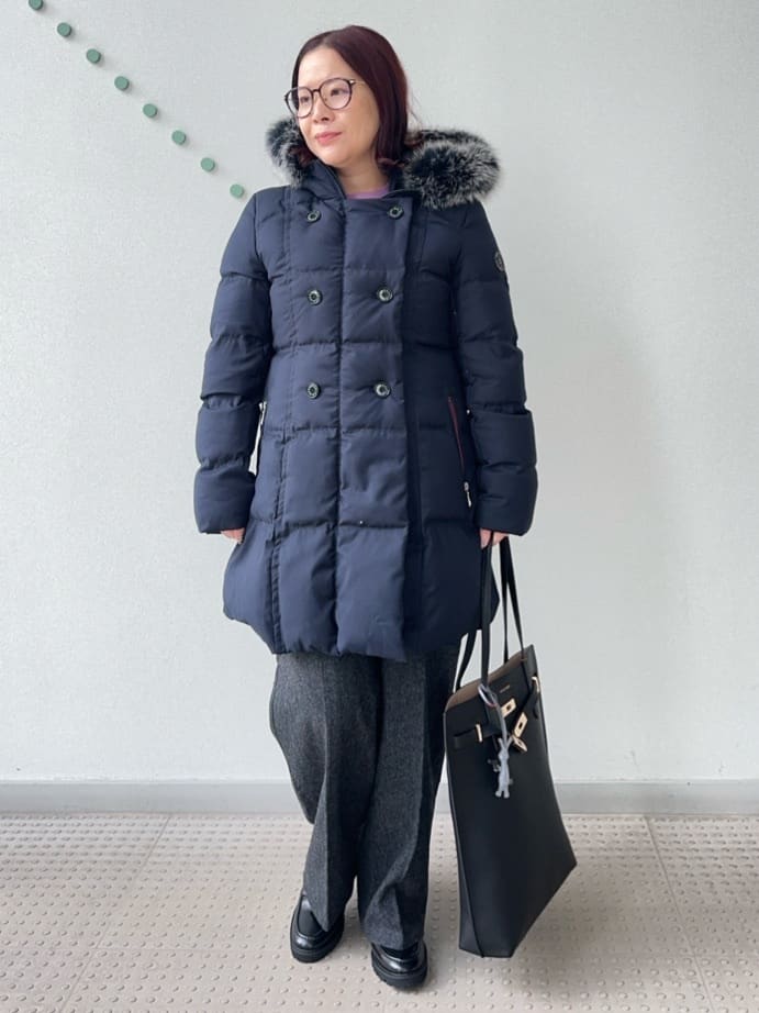 Asamiさんの「DRESSTERIOR｜【洗える/7色展開】ウォッシャブルコットンカシミヤニット」を使ったコーディネート
