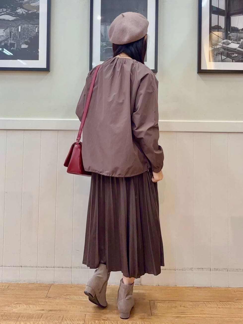 ゆうさんの「SHOO･LA･RUE｜【S-LL】オンとオフどちらにも使える 軽量なノーカラーブルゾン」を使ったコーディネート