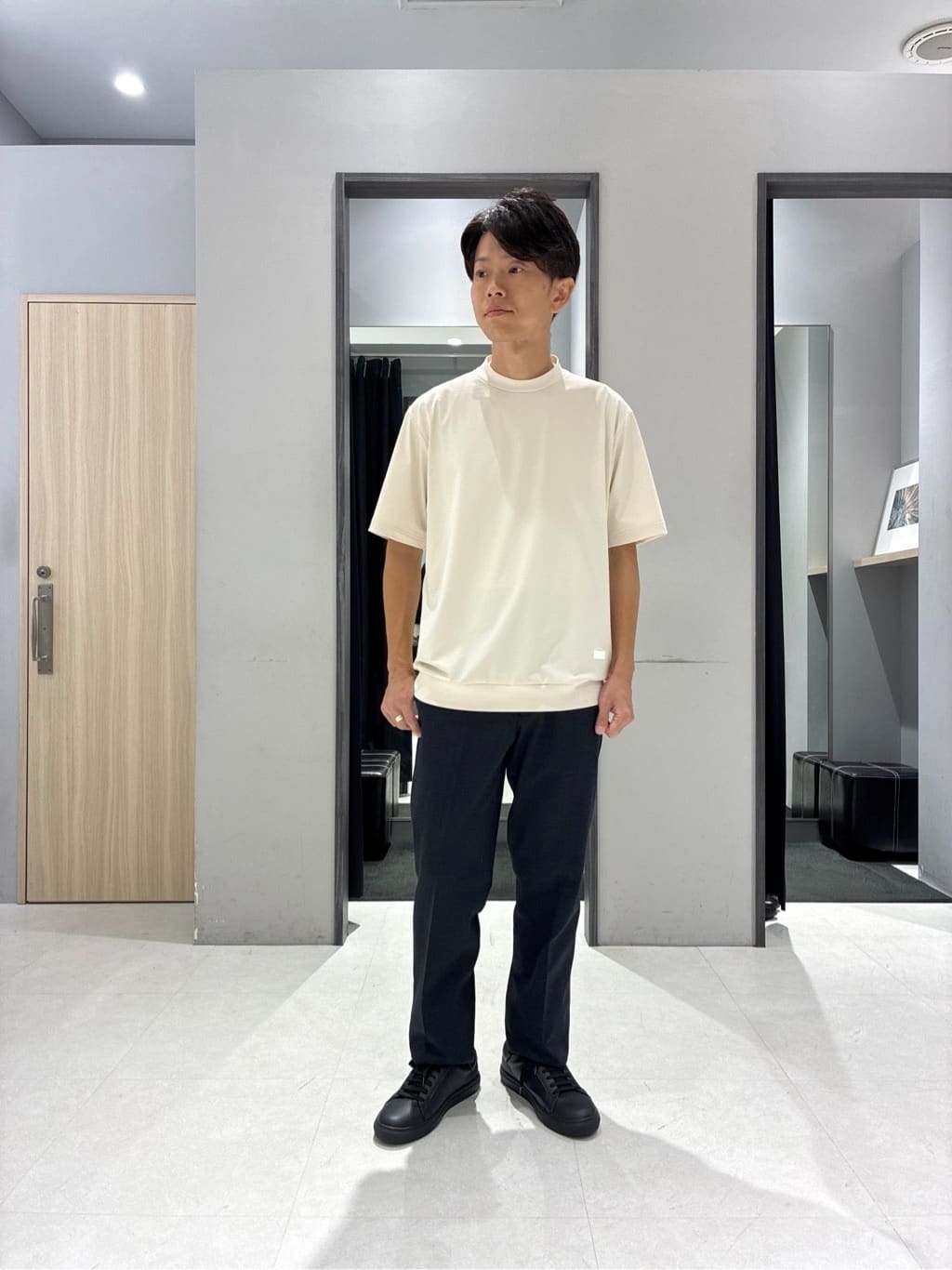 わいずみさんの「TAKEO KIKUCHI｜【None Of Stress】アクティブジャージ 千鳥 ジャケット」を使ったコーディネート