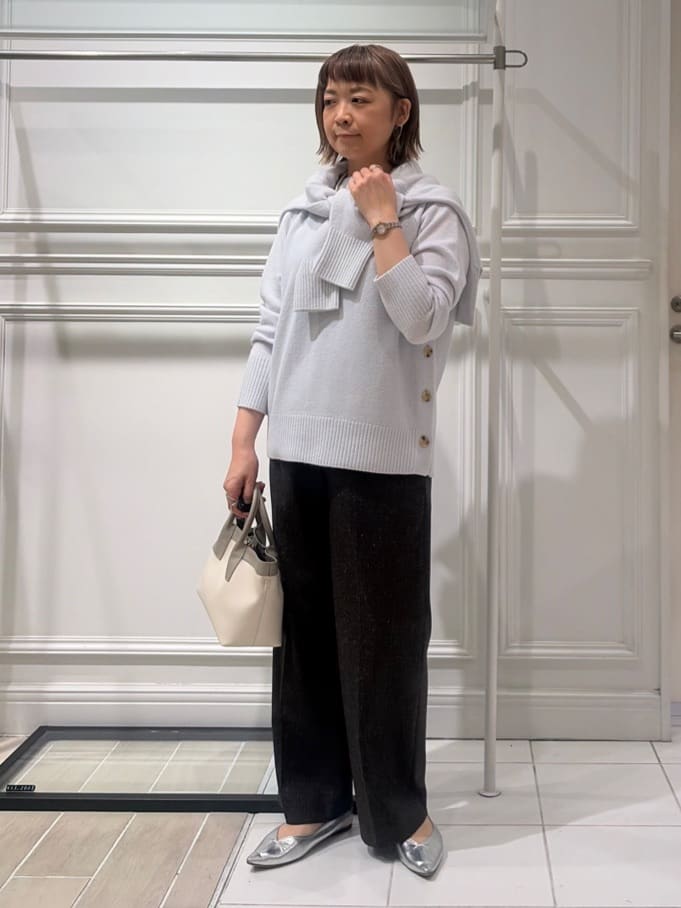 AKKOさんの「UNTITLED｜【8色展開/洗える】ウールカシミヤ ハイネックニット」を使ったコーディネート