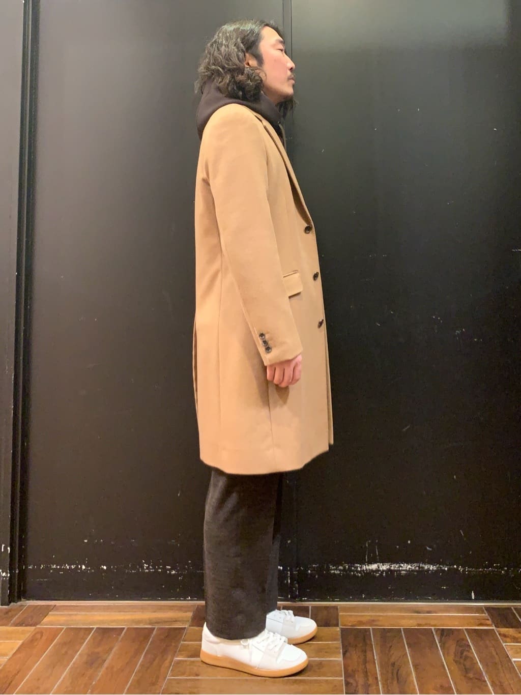 木村剛さんの「TAKEO KIKUCHI｜ウールカシミヤブレンド チェスターコート」を使ったコーディネート