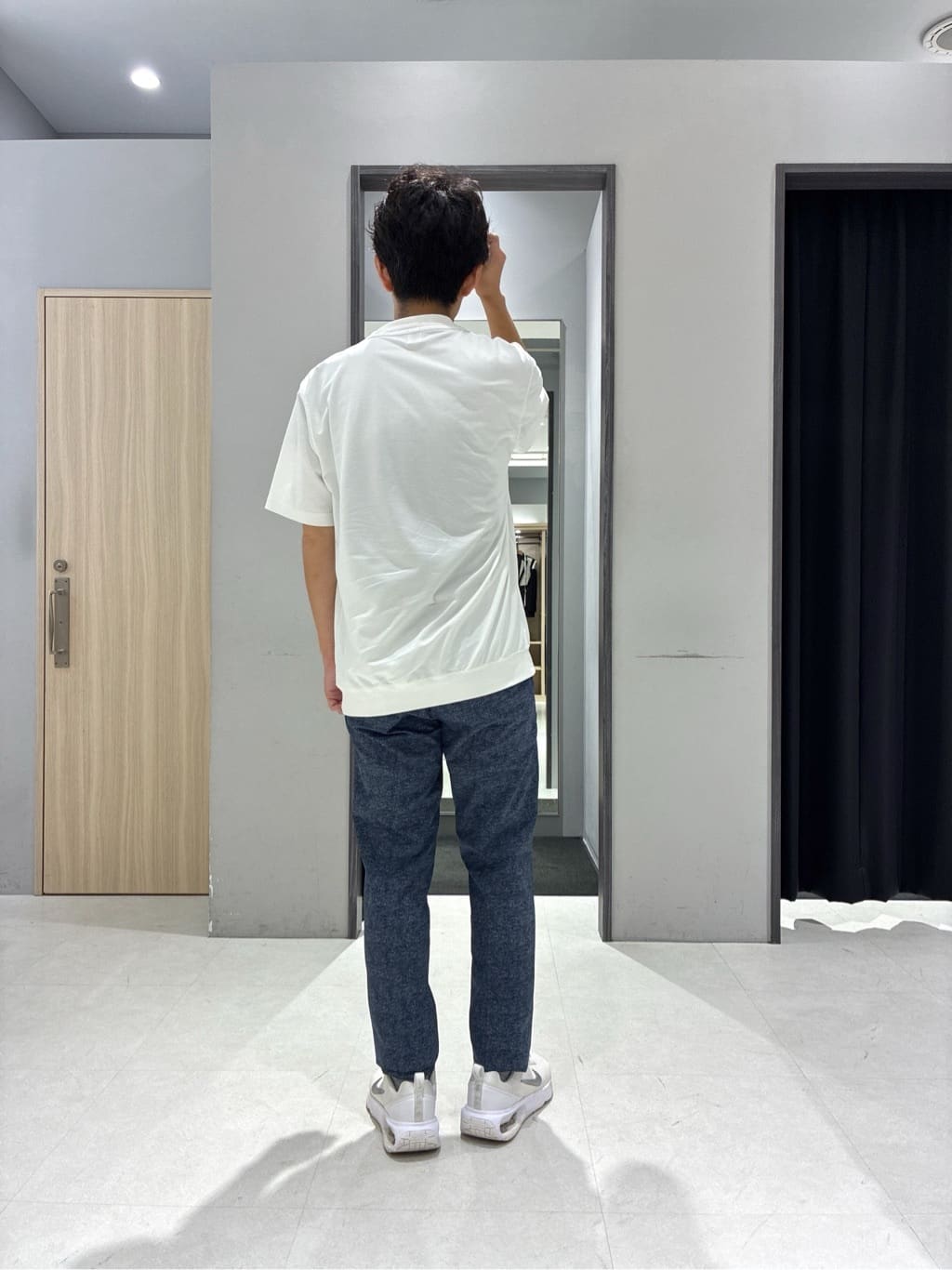 わいずみさんの「TAKEO KIKUCHI｜【COOL CITY WEAR】DotAir（R）サッカー シャツ」を使ったコーディネート
