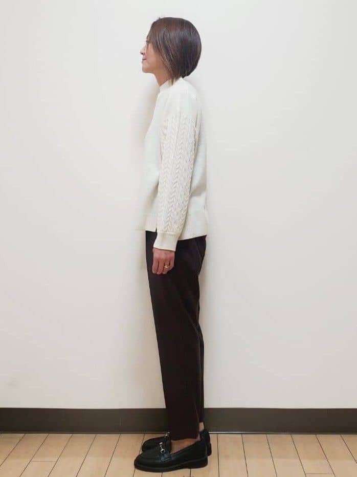 yuuさんの「Reflect｜【一枚で着映え◎／ゆったりシルエット】ラメ&times;スパンコールウール混ニット」を使ったコーディネート