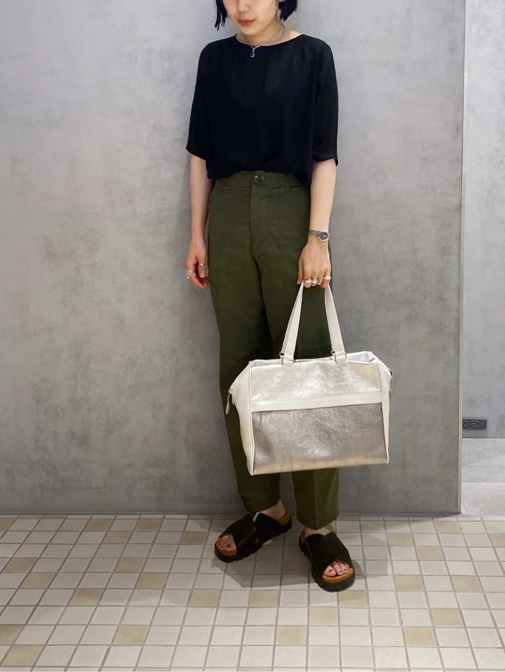 Uさんの「HIROKO HAYASHI｜FOGLIO（フォーリオ）ボストンバッグ」を使ったコーディネート