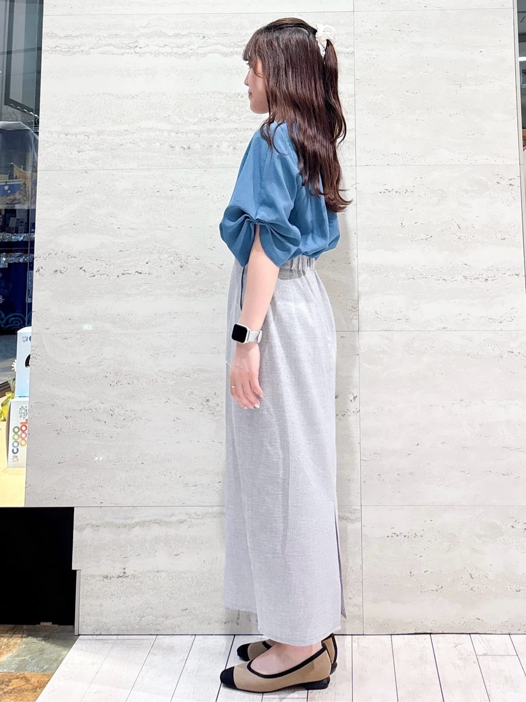 かほさんの「OPAQUE.CLIP｜【抗菌防臭加工】ニットフラットパンプス」を使ったコーディネート