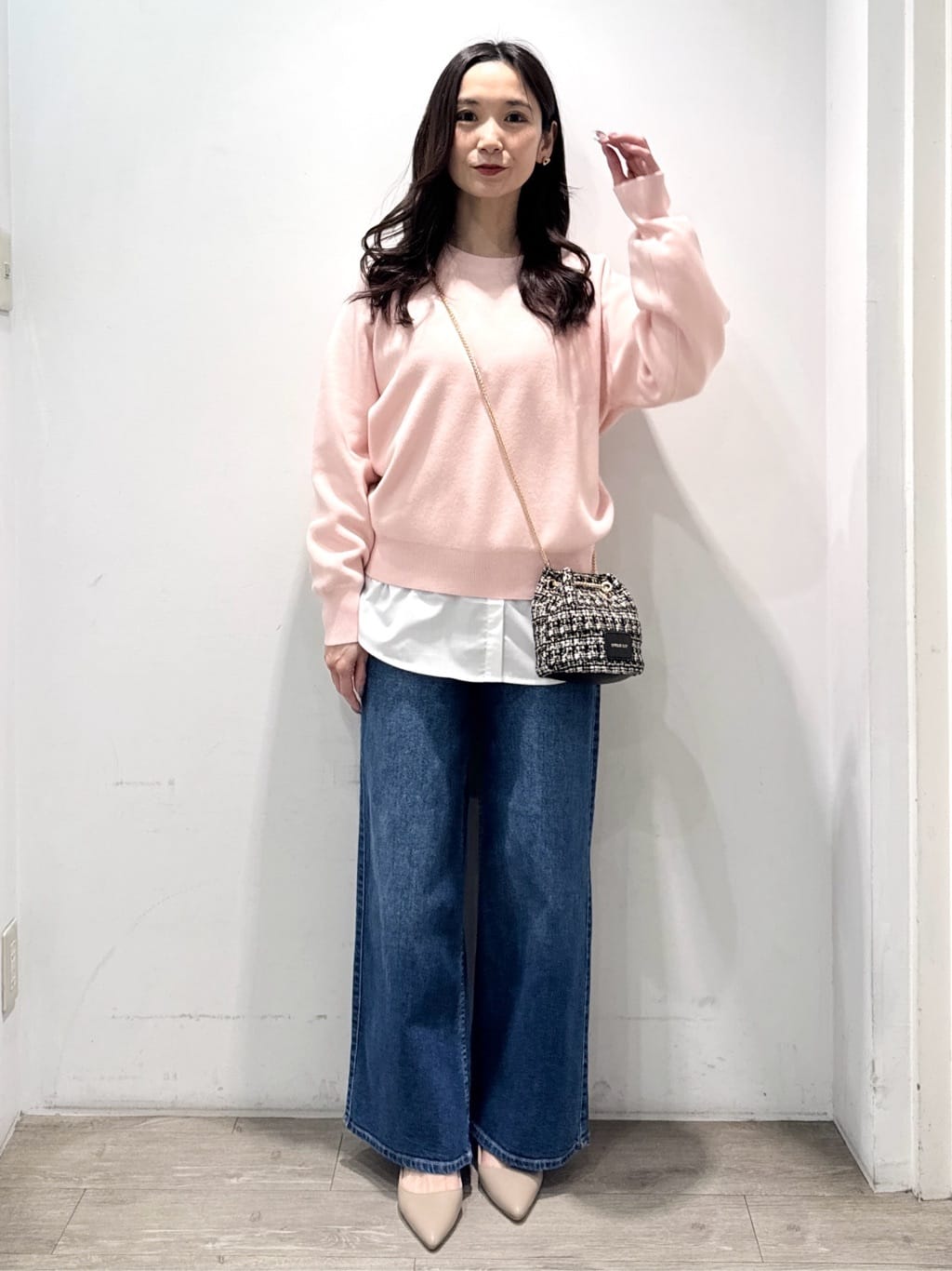 yuicciさんの「OPAQUE.CLIP｜スウェットライクニット【洗濯機OK】」を使ったコーディネート