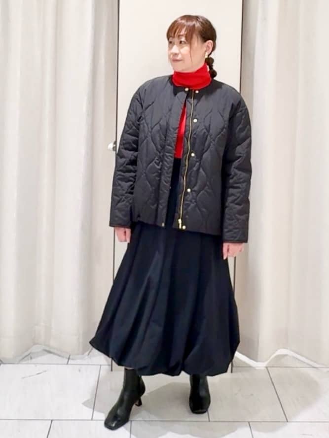 ʏᴜᴋɪᴋᴏさんの「UNTITLED｜【洗える/アンサンブル可能/ウール100%】リブタートルネックウールニット」を使ったコーディネート
