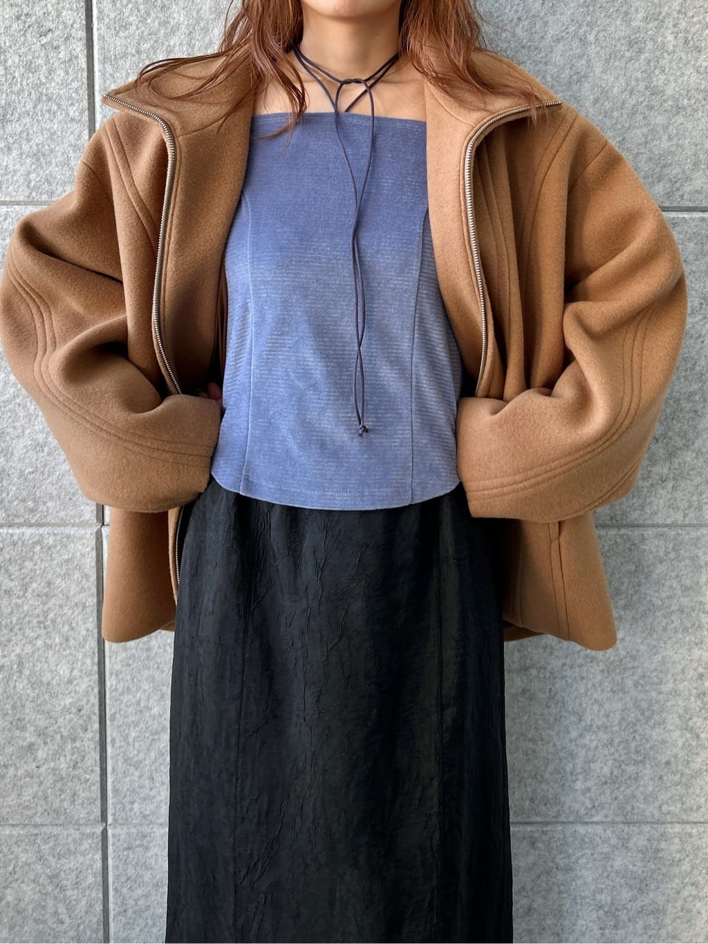 harunaさんの「CODE A｜pencil sheer skirt」を使ったコーディネート
