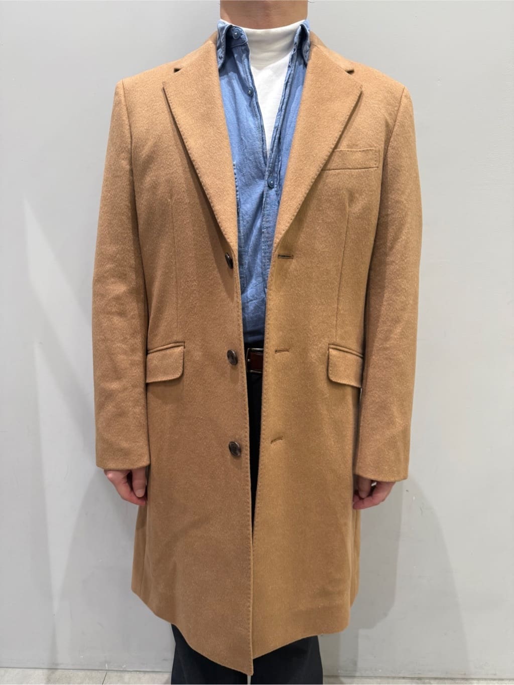 SHOTAさんの「TAKEO KIKUCHI｜ウールカシミヤブレンド チェスターコート」を使ったコーディネート