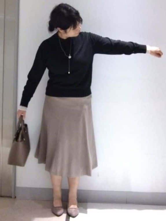 sakoさんの「Reflect｜【チェーン長さ調節可】コインパーツ&times;淡水パールネックレス」を使ったコーディネート
