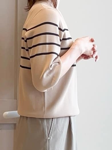 yamakoさんの「grove｜ひんやり多機能・やわらかドライタッチ五分袖プルオーバー」を使ったコーディネート