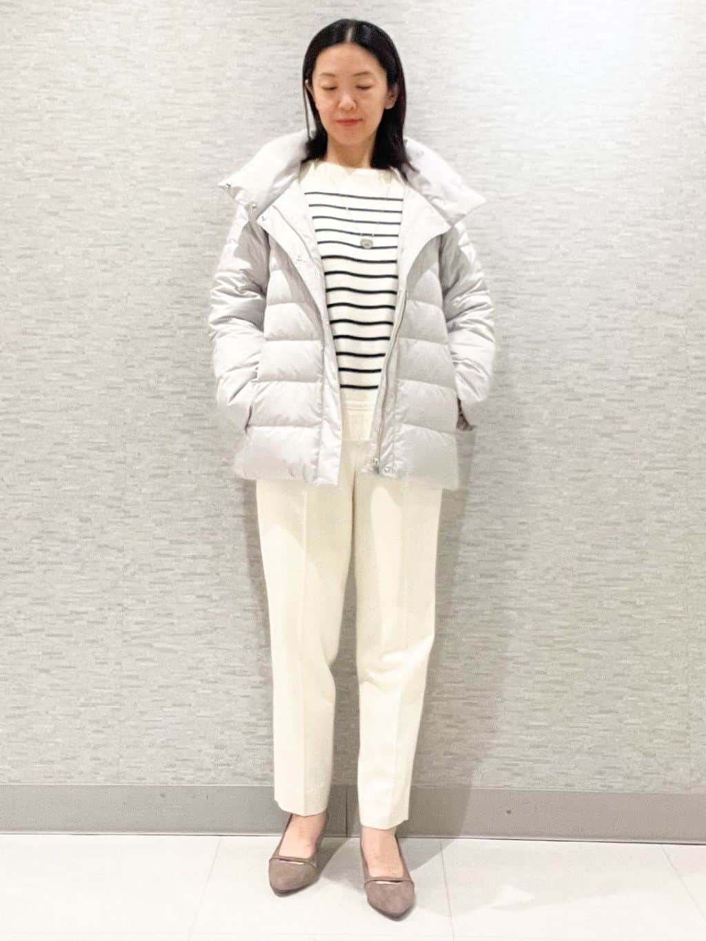 marikoさんの「Reflect｜【SS-4Lサイズ】フーデッドミドルダウンコート」を使ったコーディネート