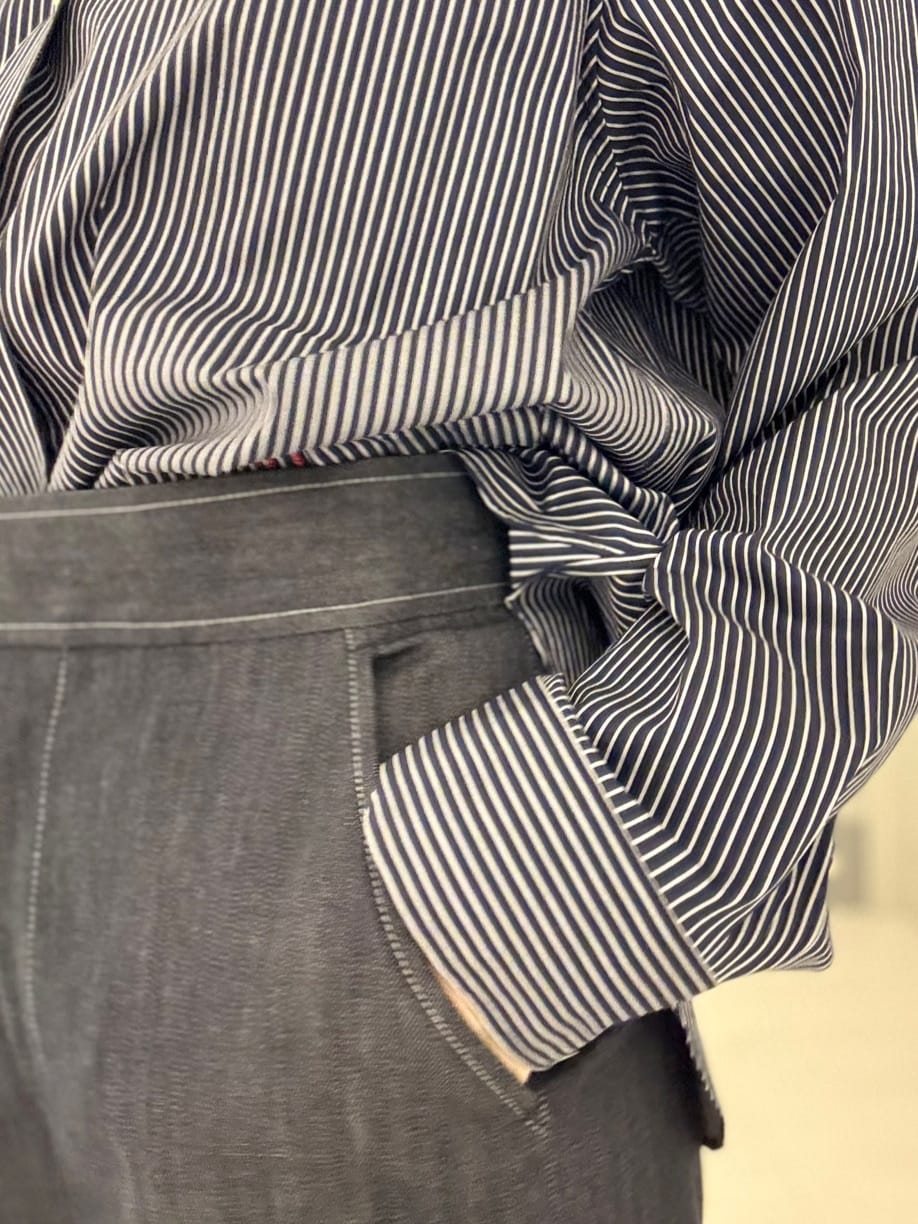 Yamaさんの「DRESSTERIOR｜◆【通勤/着映え/ウォッシャブル】オーバーシルエット クレリックシャツ」を使ったコーディネート