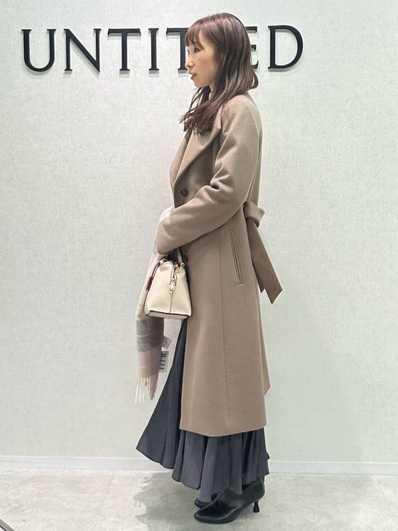 Miwaさんの「UNTITLED｜【日本製／2WAY衿】スタンドカラー ロングコート」を使ったコーディネート
