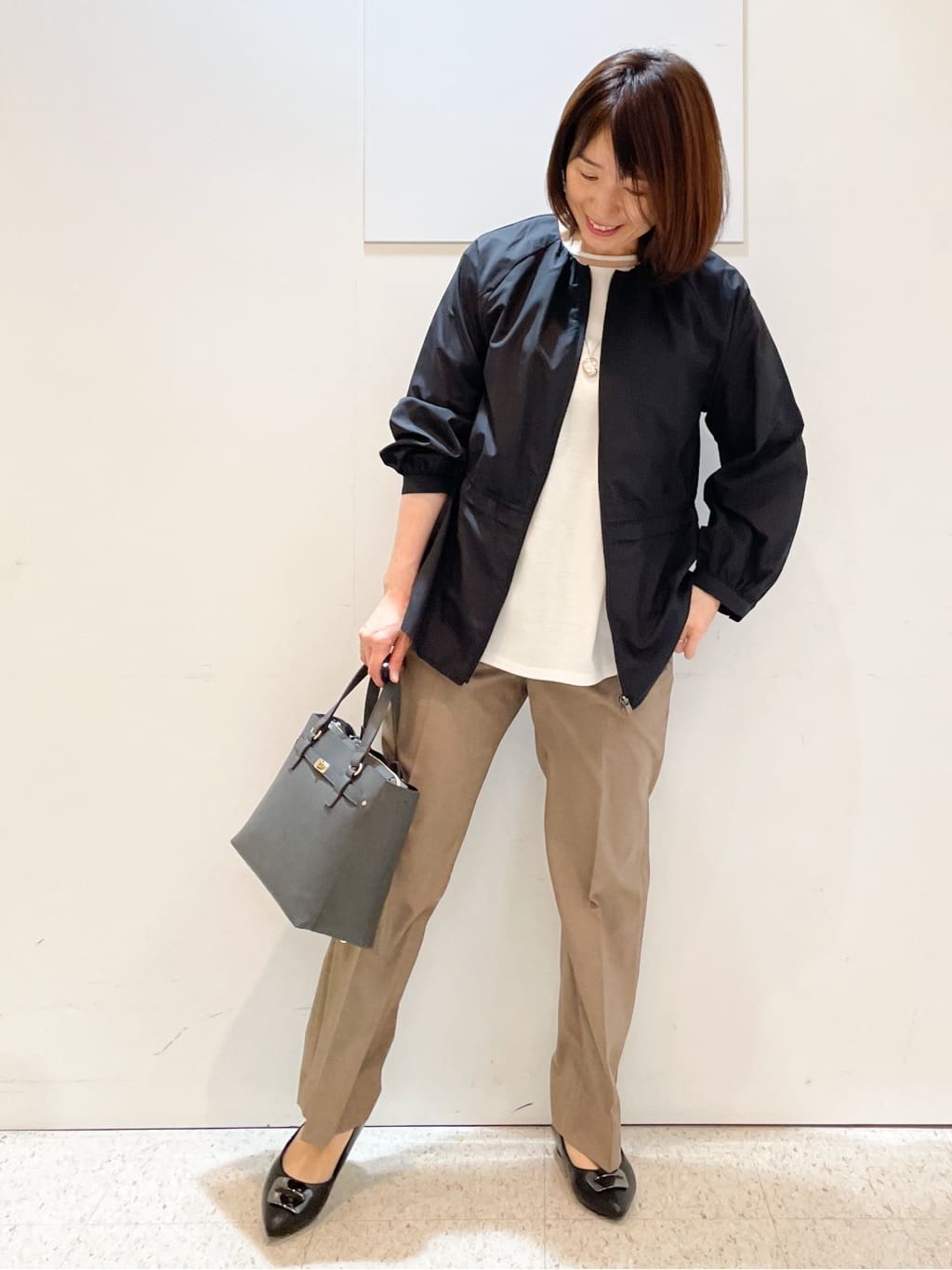 めいさんの「Reflect｜【マシンウォッシュ可】リネンライクフレアパンツ」を使ったコーディネート