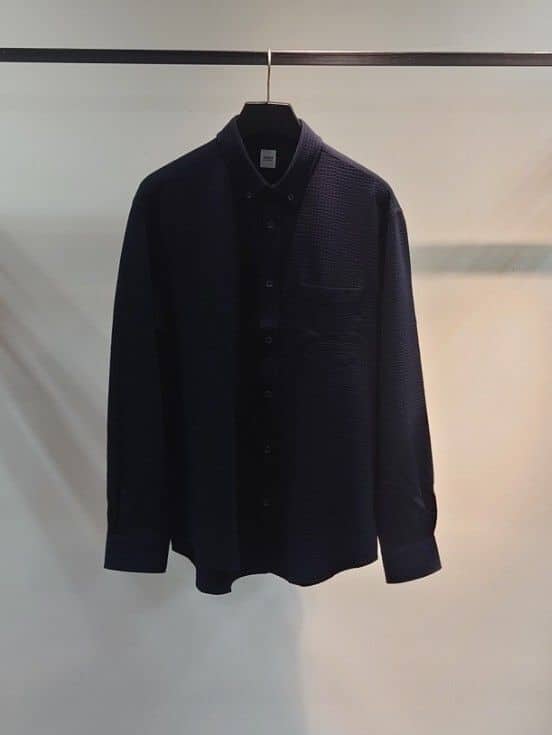 あまえびさんの「TAKEO KIKUCHI｜【抗菌防臭/シーズンレス】シアサッカー ジャージシャツ」を使ったコーディネート