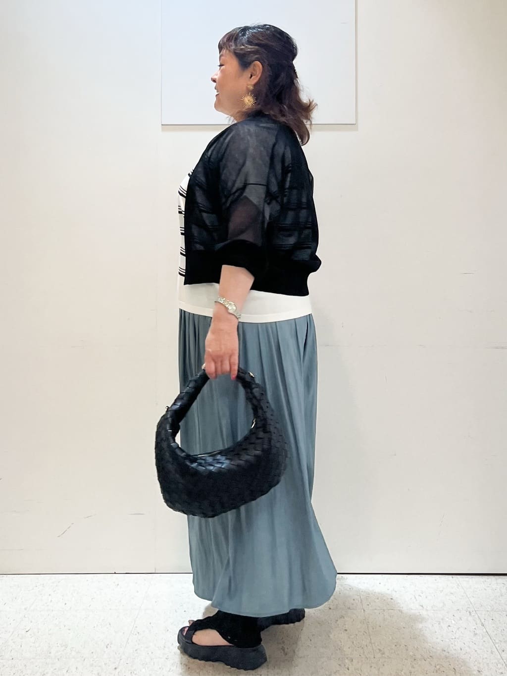 kimmyさんの「Reflect｜【ウエストゴム仕様／長く着られる◎】スカーチョパンツ」を使ったコーディネート