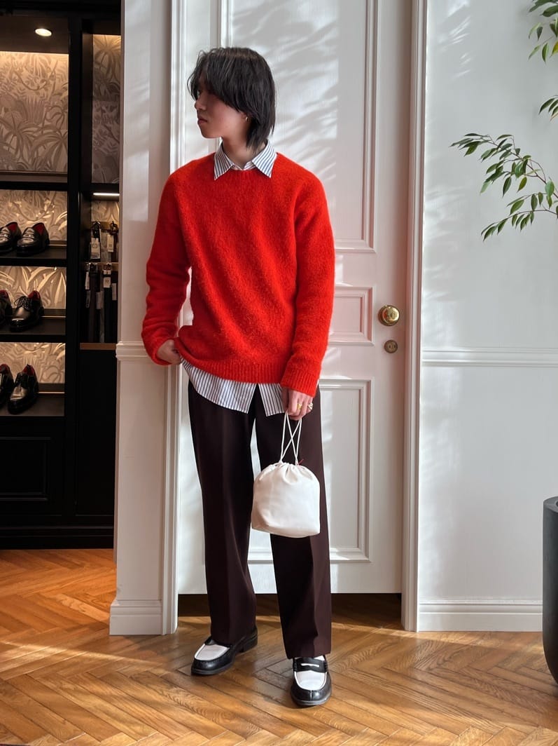 kaminaga さんの「DRESSTERIOR｜100／2 ヘリンボーンストライプ ボタンダウンシャツ」を使ったコーディネート