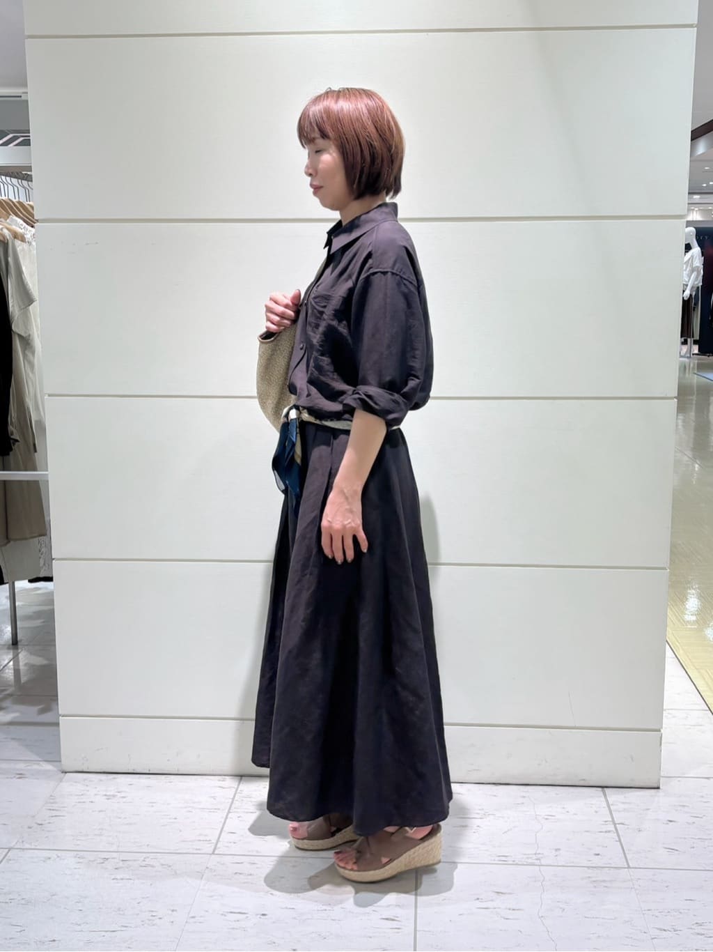 Satoさんの「UNTITLED｜◆【セットアップ可能/手洗い可】リネン混フレアスカート」を使ったコーディネート
