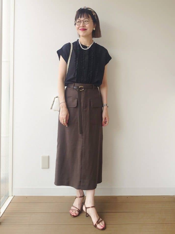MUTSUKOさんの「UNTITLED｜【セレモニー】淡水パールショートネック」を使ったコーディネート
